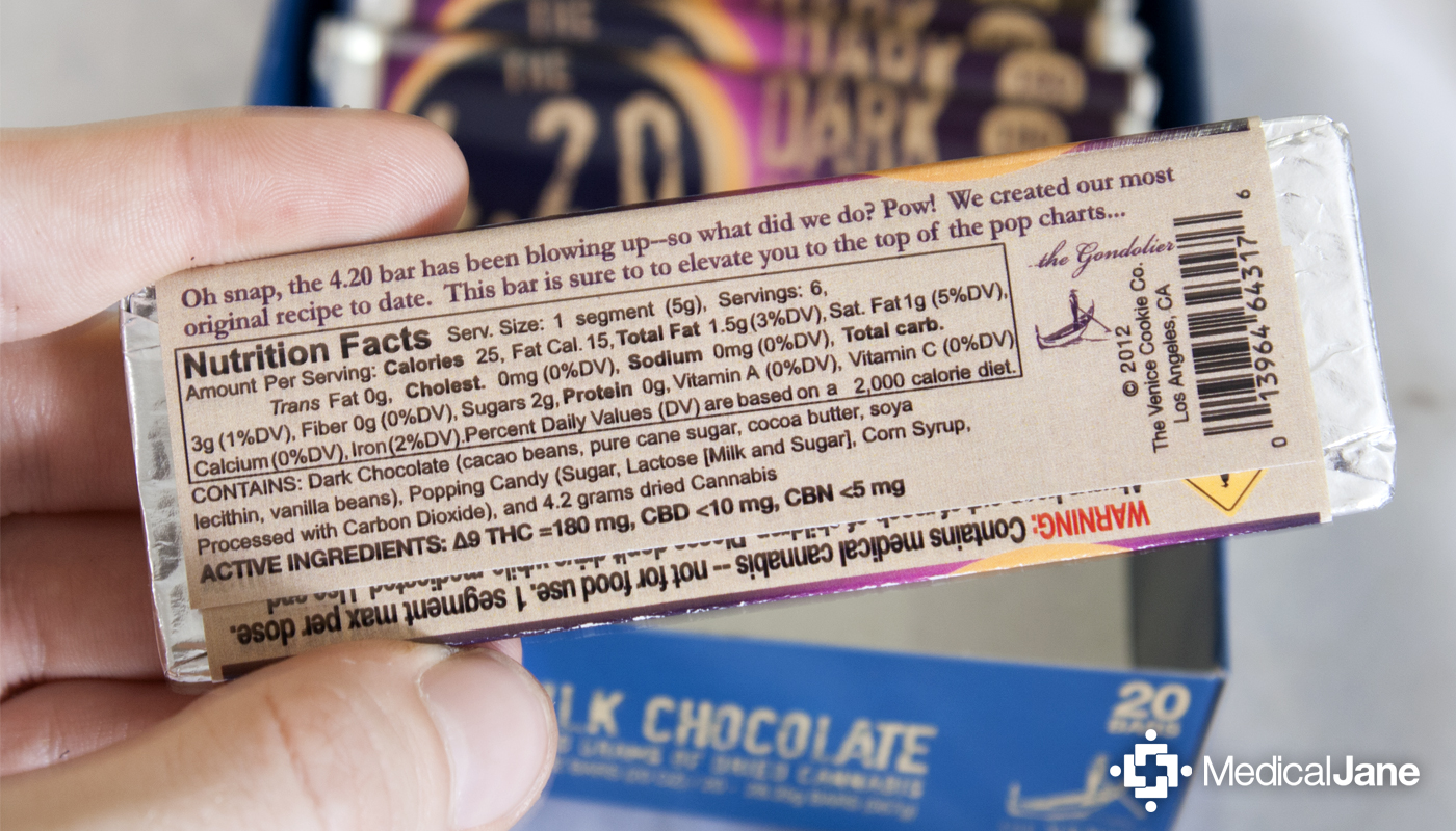 4.20 Bar: Dark Chocolate + Popping Candy from Venice Cookie Co.