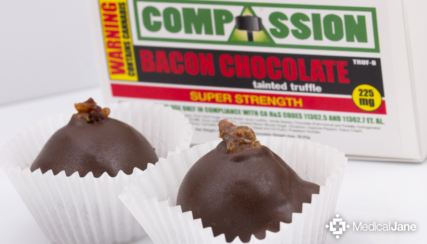 Bacon Chocolate Tainted Truffles - Super Strength from Compassion Edibles