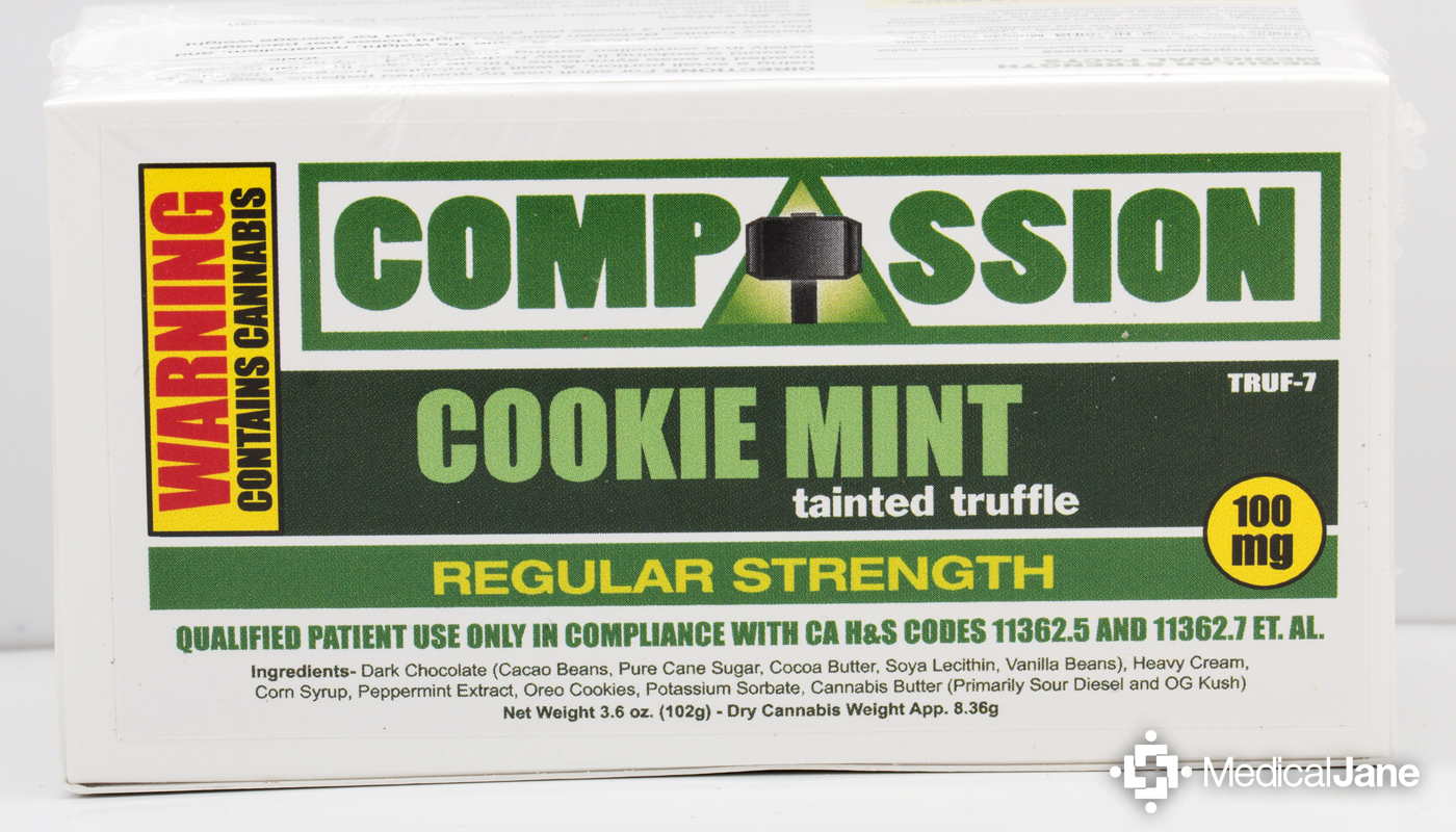 Cookie Mint Tainted Truffles from Compassion Edibles