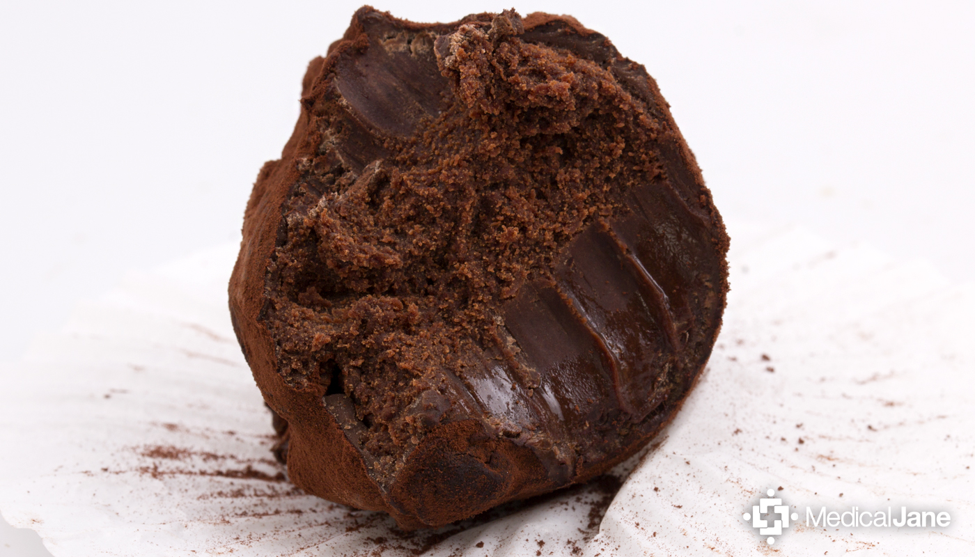 French Chocolate Tainted Truffle from Compassion Edibles