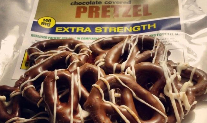 Chocolate Covered Pretzels from Compassion Edibles
