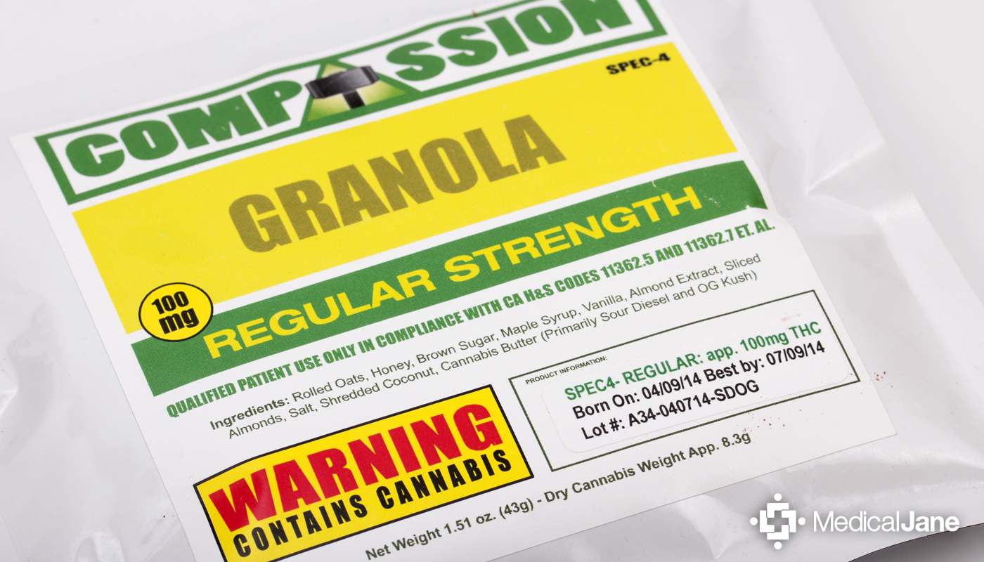 Regular Strength Granola from Compassion Edibles