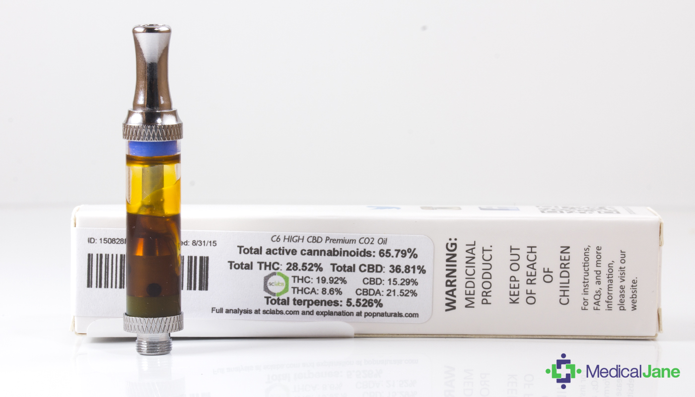 High CBD CO2 Oil Cartridge from POP Naturals (Review)